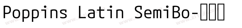Poppins Latin SemiBo字体转换